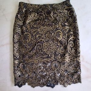 Lace skirt knee length